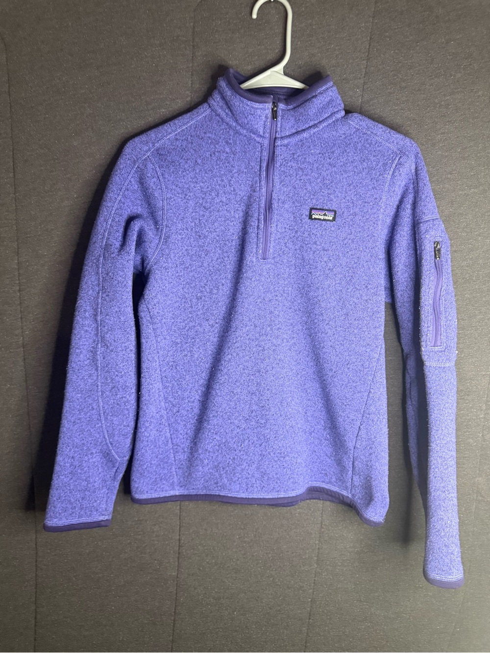 Patagonia Women's Purple Half-Zip Fleece Pullover